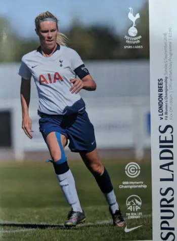 Spurs v London Bees (09 Sep 2018) Programme