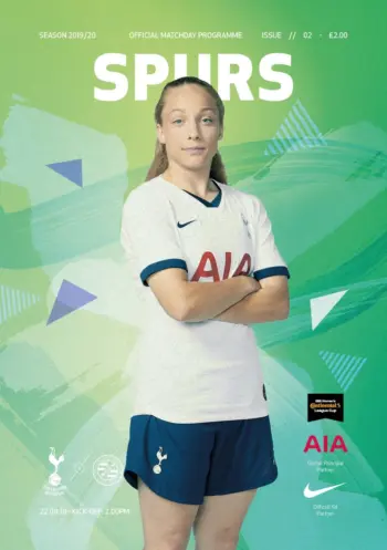 Spurs v Reading FC (22 Sep 2019) Programme