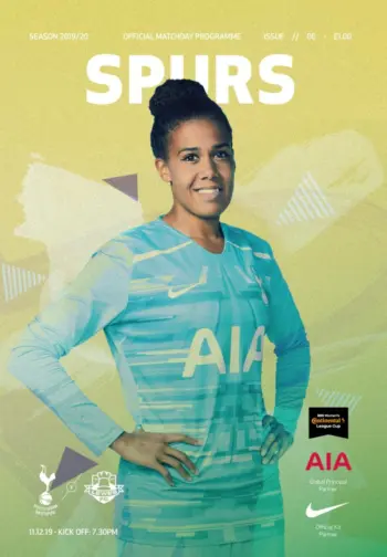 Spurs v Lewes FC (11 Dec 2019) Programme