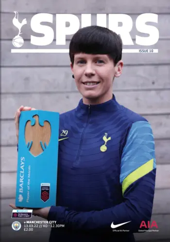 Spurs v Manchester City (13 Mar 2022) Programme