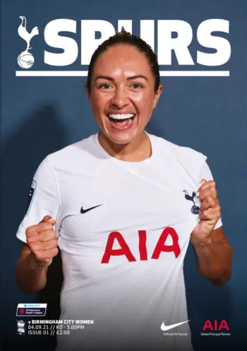 Spurs v Birmingham City (04 Sep 2021) Programme