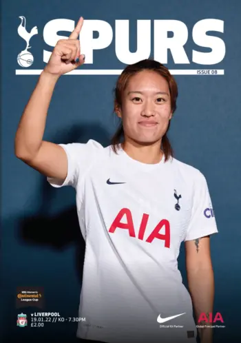 Spurs v Liverpool FC (19 Jan 2022) Programme