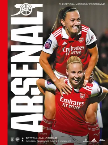 Spurs v Arsenal FC (24 Sep 2022) Programme
