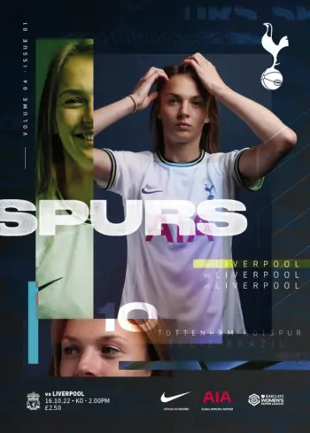 Spurs v Liverpool FC (16 Oct 2022) Programme