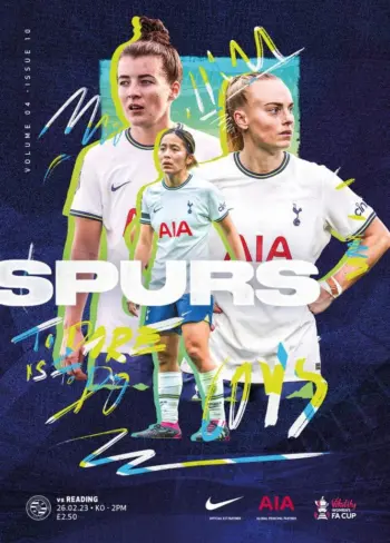 Spurs v Reading FC (26 Feb 2023) Programme