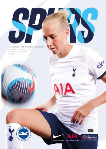 Spurs v Brighton & Hove Albion (28 Apr 2024) Programme