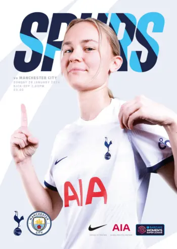Spurs v Manchester City (28 Jan 2024) Programme