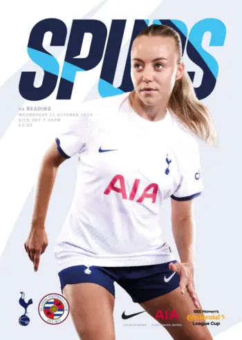 Spurs v Reading FC (11 Oct 2023) Programme