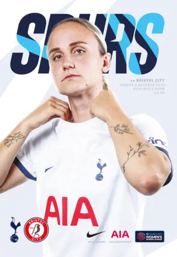 Spurs v Bristol City (08 Oct 2023) Programme