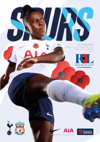 Spurs v Liverpool FC (12 Nov 2023) Programme