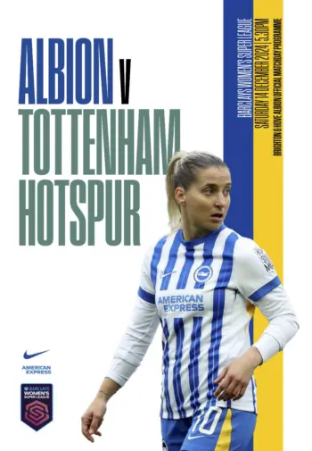 Spurs v Brighton & Hove Albion (14 Dec 2024) Programme
