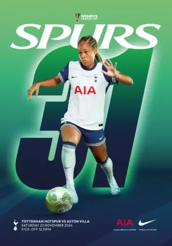 Spurs v Aston Villa (23 Nov 2024) Programme