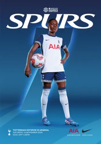 Spurs v Arsenal FC (16 Nov 2024) Programme