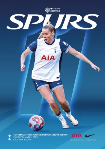 Spurs v Brighton & Hove Albion (16 Mar 2025) Programme