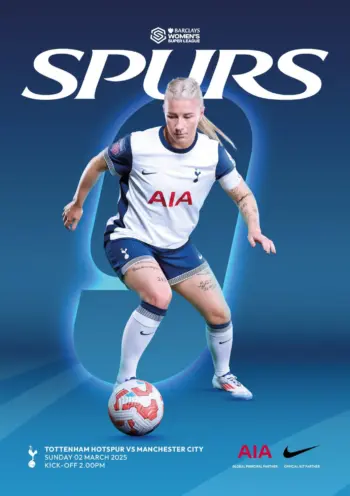 Spurs v Manchester City (02 Mar 2025) Programme