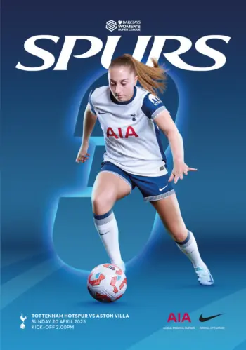 Spurs v Aston Villa (20 Apr 2025) Programme
