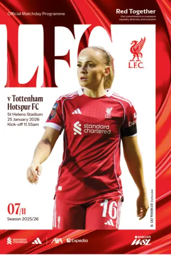 Spurs v Liverpool FC (25 Jan 2026) Programme