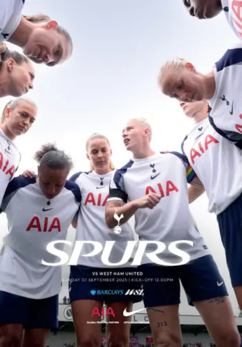 Spurs v West Ham United (07 Sep 2025) Programme