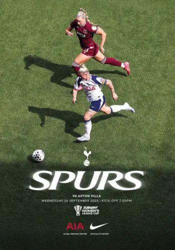 Spurs v Aston Villa (24 Sep 2025) Programme