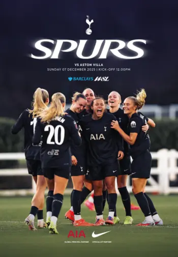 Spurs v Aston Villa (07 Dec 2025) Programme