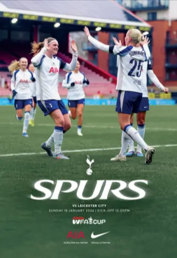 Spurs v Leicester City (18 Jan 2026) Programme