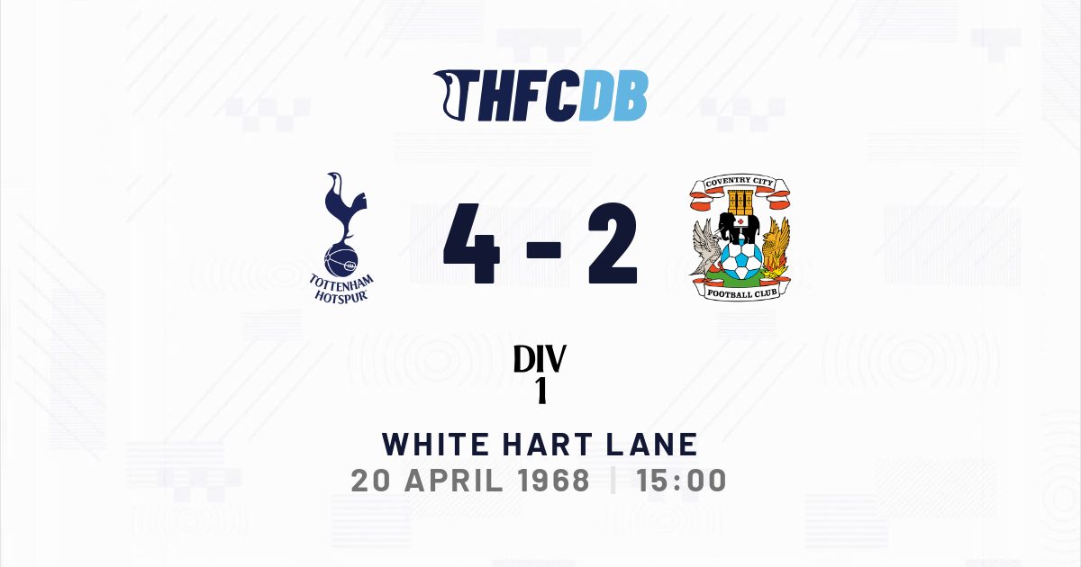 TOTTENHAM HOTSPUR v COVENTRY CITY 1945/1946 *Programme